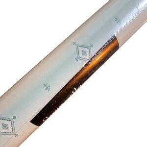 Vintage prepasted mint green wallpaper roll 56 sq ft. NEW